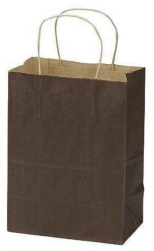 Brown Tinted Paper Bags 30 Kraft Shopping Retail Merchandise Gift 5 X 3.5 X 8