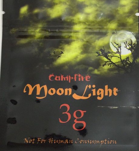100 Moon Light 3g  EMPTY mylar ziplock bags (good for crafts incense jewelry)