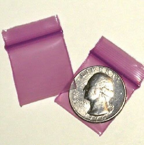 200 Purple 1010 Baggies 1 x 1 in. Apple reclosable Mini Ziplock Bags