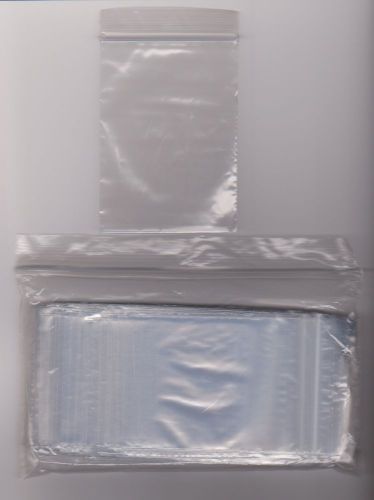 100 Zip top Plastic Bags 4x3 inch Resealable Bag Clear