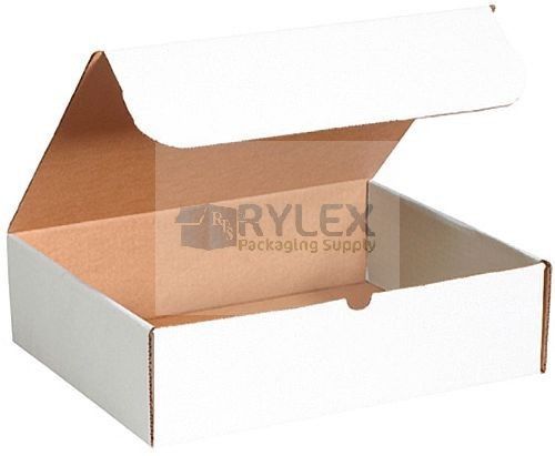 (100) 3x3x3 white indestructo mailers corrugated boxes for sale