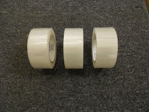 3 Rolls Uline Clear 2&#034; Industrial Shipping Tape  2.0 Mil