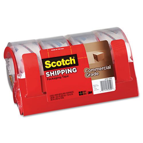 3M Shipping Tape Clear 4 ct. MMM 37504RD