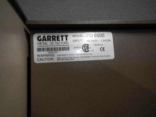 Garrett Metal Detector Model PD 6500