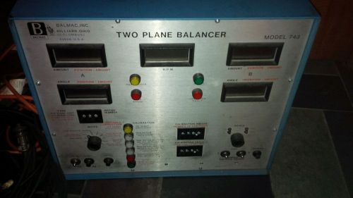 Balmac two plane balancer/analyzer model 743