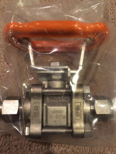 Swagelok ss-63ts8-k-t 1/2&#034; ball valve tube connection 2200 psi 316ss for sale