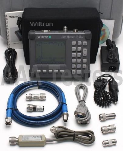 Wiltron Anritsu SiteMaster S331A Cable &amp; Antenna Analyzer Opt 5 Site Master S331