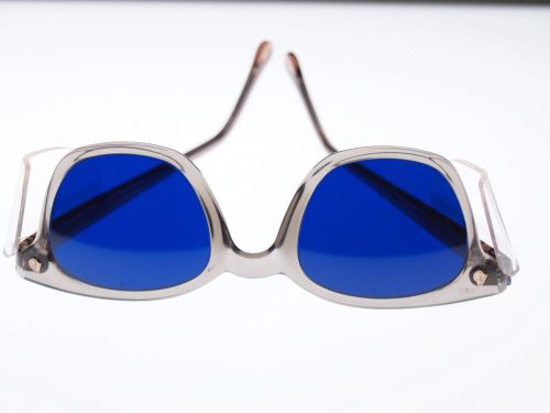 A.o. safety metal working glasses/blue lens for sale