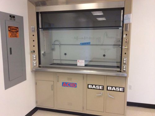 6ft jamestown fume hood and matching base cabinets for sale