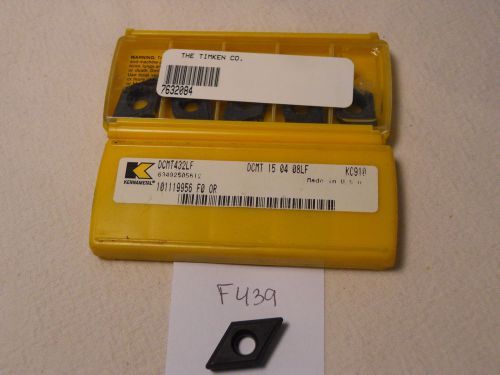 10 new kennametal dcmt 432lf carbide inserts. grade: kc910. usa made  {f439} for sale