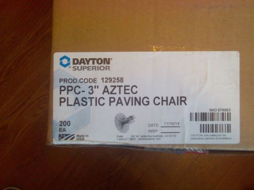 PPC aztec Plastic 3&#034; Paving Chair  ( 150 pcs) Dayton Superior  concrete supply