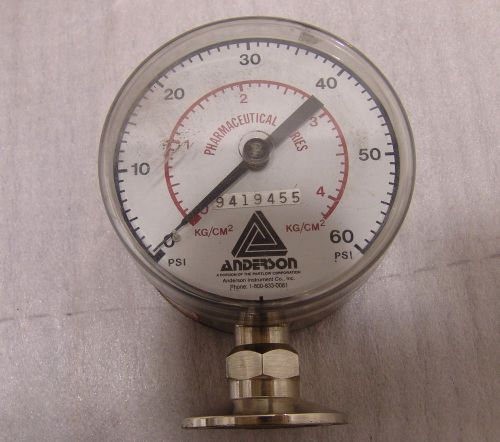 Sanitary pressure diaphragm , 60psi Anderson Pharmaceutical