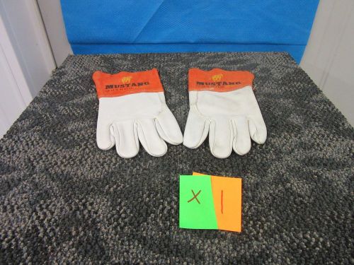 MUSTANG TIG WELDING WELDER&#039;S SIZE MEDIUM M PROTECTIVE LEATHER GLOVES 48583 NEW