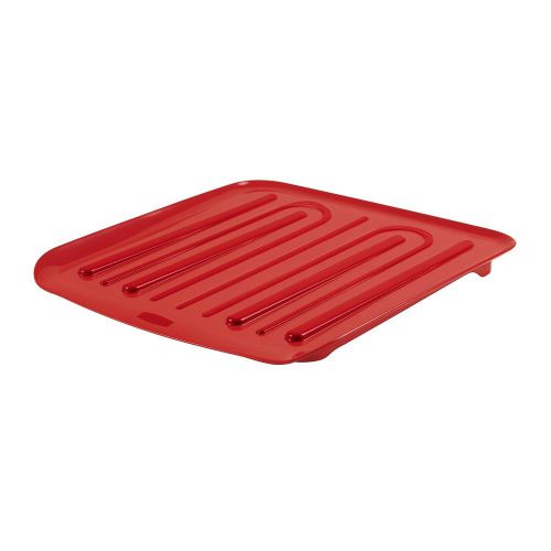 Rubbermaid 1180-MA-RED Antimicrobial Small Drain Board, Red