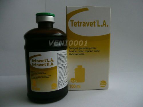 Tetravet L.A. (Oxytetracycline) Injectable solution for cattle, sheep, goat, pig