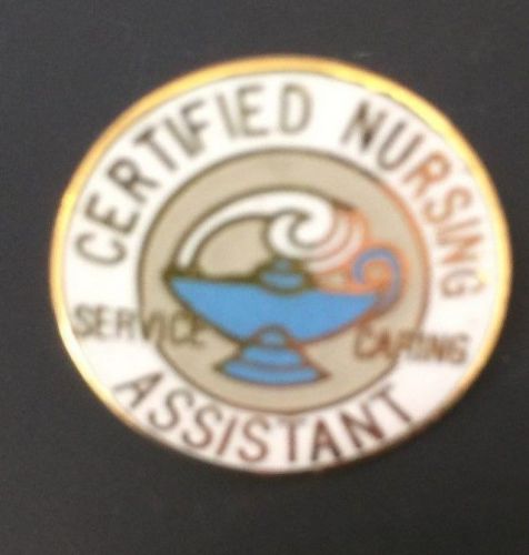 Certified nursing assistant pin &#034;service and caring&#034; for sale