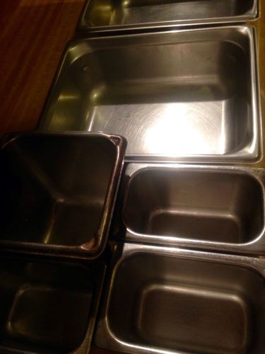 steam table pans LOT Of 6