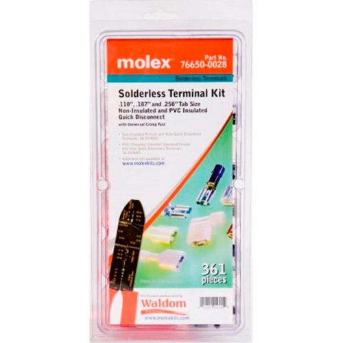 Molex solderless terminal kit 361 piece with universal crimp tool for sale