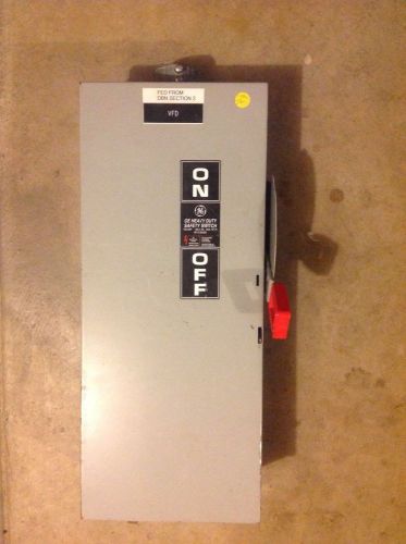 General Electric TH3363 Heavy Duty Safety Switch 100 Amp 600 V