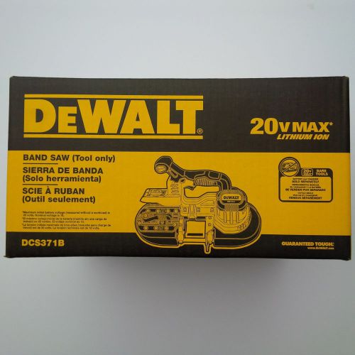 New in factory box dewalt dcs371b 20v max cordless battery band saw 20 volt for sale