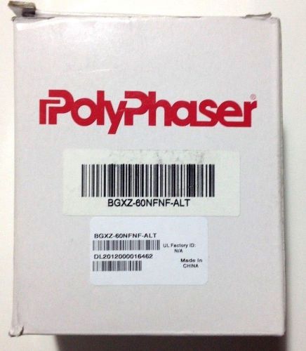 POLYPHASER BGXZ-60NFNF-ALT 1.7-400 MHz coax protector DC pass THRU -60VDC