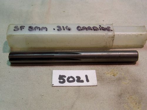(#5021) new sf 8mm solid carbide chucking reamer for sale
