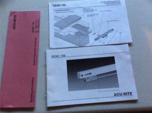 Acu-Rite  X Axis Lathe Reference Manual SENC 150