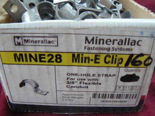 Lot of (196) - Minerallac MINE28 Min-E-Clip One Hole Strap for 3/8&#034; flexible con