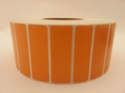 5500 Count of Orange Thermal Transfer Labels 3&#034; X 1&#034; with 3&#034; Core