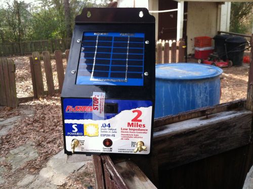 solar power fi shock electric fence charger
