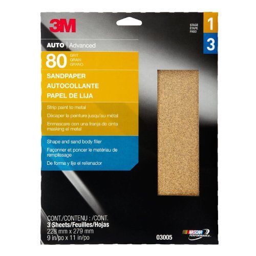 3M 03005 9&#034; x 11&#034; M Aluminum Oxide Automotive Sandpaper