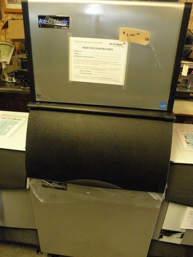New ice-o-matic ice0500ha5 600lb air cooled half cube ice machine with bin for sale