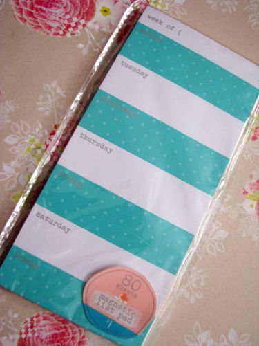 TARGET This Week Magnetic List in Teal/Turquoise
