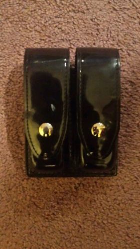 Police Double Mag Pouch High Gloss Used