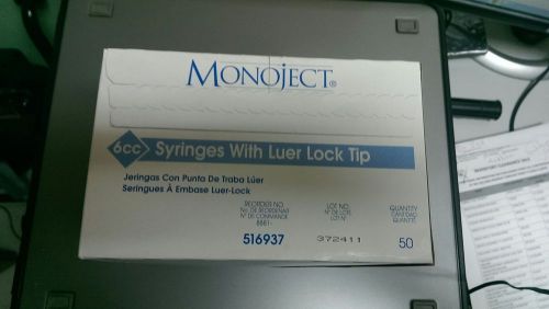 Monoject 6cc Syringes with Luer Lock tip. 50 per Box. Item # 516937