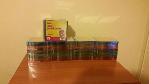 Stalpes 125 slim CD jewel cases (Assorted colors) Factory Sealed