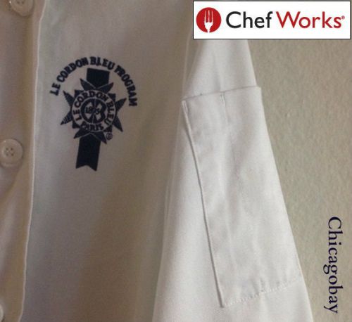 NWT Le Cordon Bleu Program CHEF COAT Chef Works - SMALL