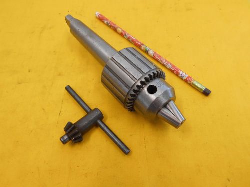 3 MORSE TAPER SHANK - 1/2&#034; DRILL CHUCK mill lathe tool holder JACOBS No. 34