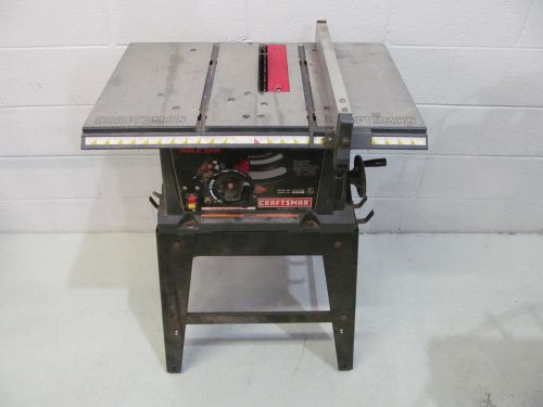Craftsman 10&#034; Table Saw Portable W/Stand 137.21870 Used / Runs Nicely