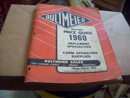 DULTMEIER 1960 Vintage Dealers Price Guide Catalog