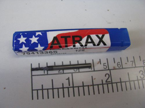 ATRAX 5/64&#034; dia. solid micrograin Carbide 4 flute TIALIN  coated  long 3/16&#034; LOC