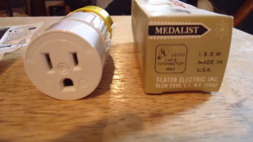 Nos slater straight blade connector,female end,15a,125volt,christmas lights for sale