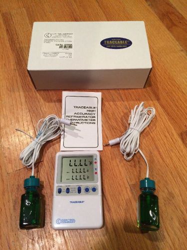 Control Company Traceable Thermometer w/ 2 Bottle Probes