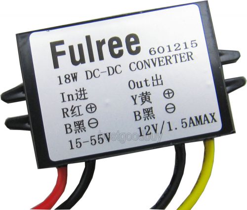 15-55vto 12v 1.5a dc to dc converter buck power supply voltage regulator adapter for sale