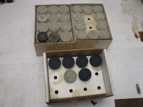Moore jig grinder 28 pcs. mounted wheels 1-1/2&#034; D. X 1/2&#034; , 3/8&#034; D. shank