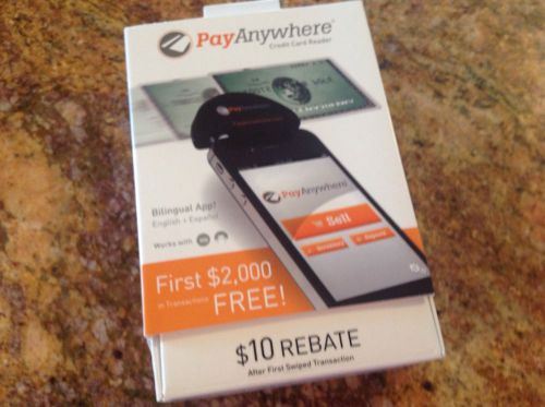 PayAnywhere SMARTPHONE MOBILE CREDIT CARD READER - $10 Rebate After 1st Swipe