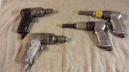 AIR TOOL LOT : WEDGELOCK (CLECO) AND ARROW DRILLS