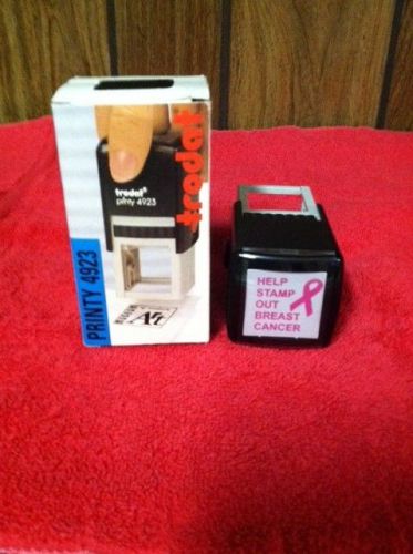 trodat printy 4923 self inking stamp- Help Stamp Out Breast Cancer
