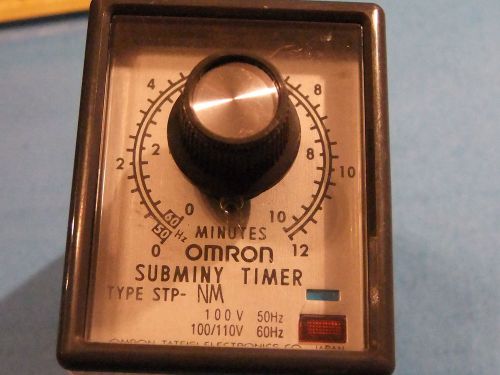 OMRON  STP-NM ( STPNM) 100/110V 0-12 min  , Timer  Used