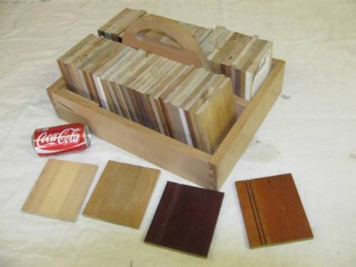 StarMark Cabinetry 74 Piece Salesman Carpenters Sample Wood Molding Trim Blocks